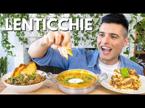 Le mie 3 ricette preferite con le LENTICCHIE | Facili e deliziose