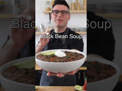 Black Bean Soup (healthy &amp; easy dinner idea)