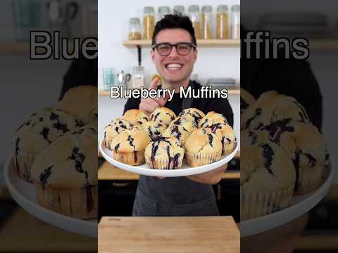 Blueberry Muffins with only 8 ingredients