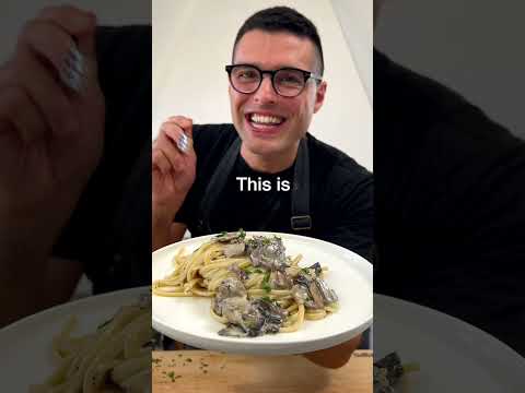 Mushroom Alfredo is a 15-minute Dinner Idea