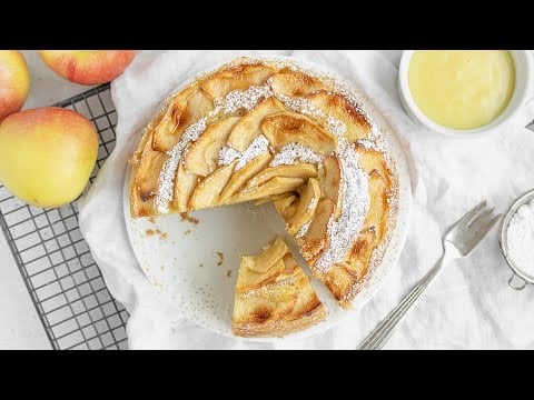 VEGAN APPLE CAKE with just 7 ingredients you already have at home