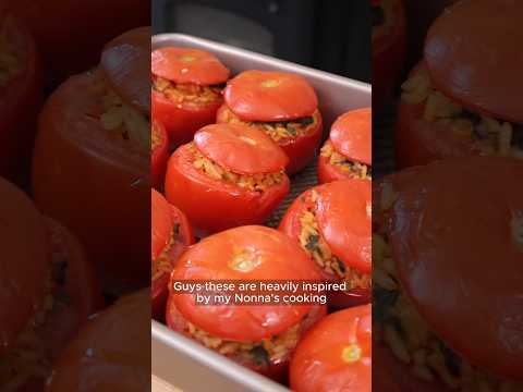 Stuffed Tomatoes (with Chickpeas and Spinach)