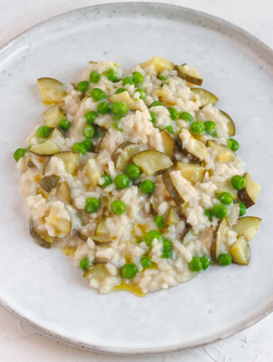 vegan zucchini risotto