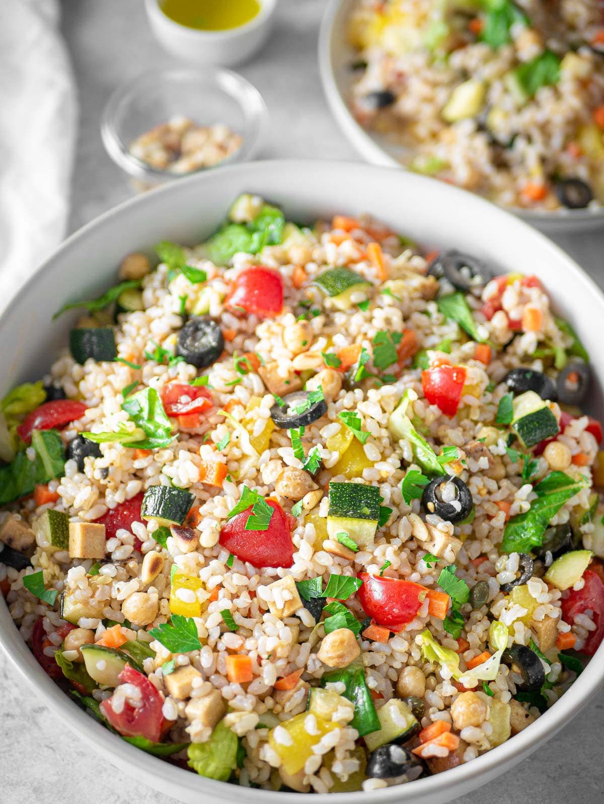 vegan rice salad