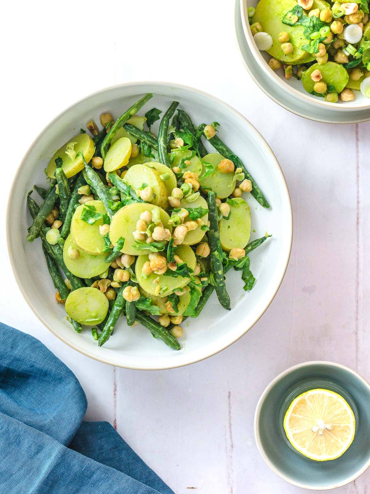 potato salad with green beans