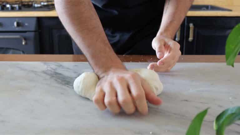 kneading the dough
