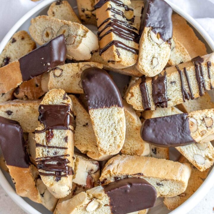 chocolate covered biscotti