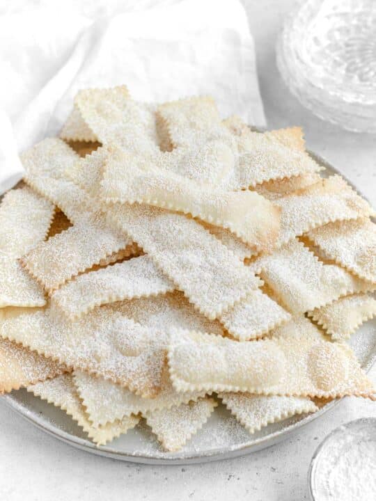 oven baked italian chiacchiere