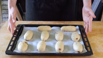 shaping the dough in the traditional maritozzi shape
