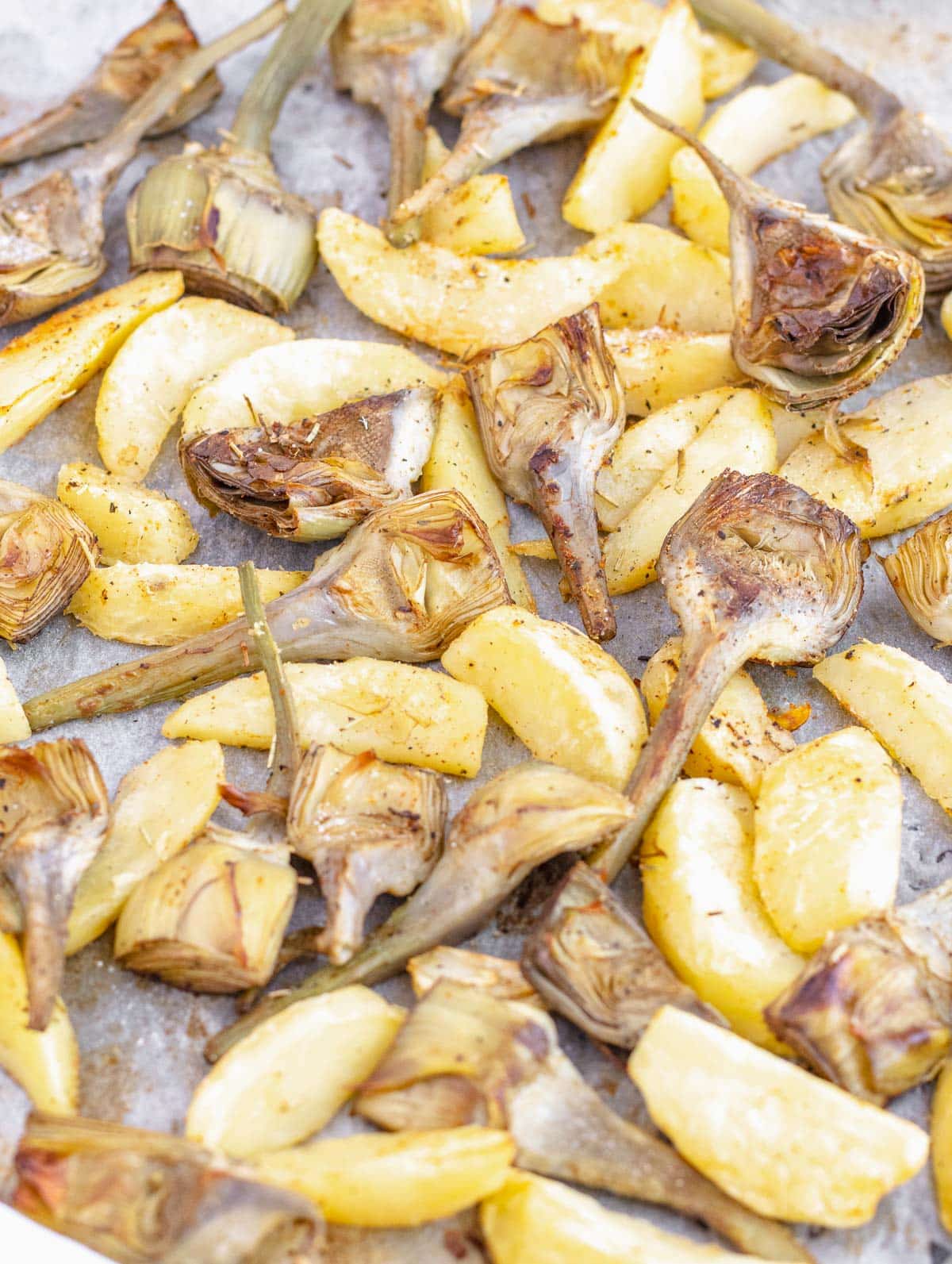 oven-baked artichokes