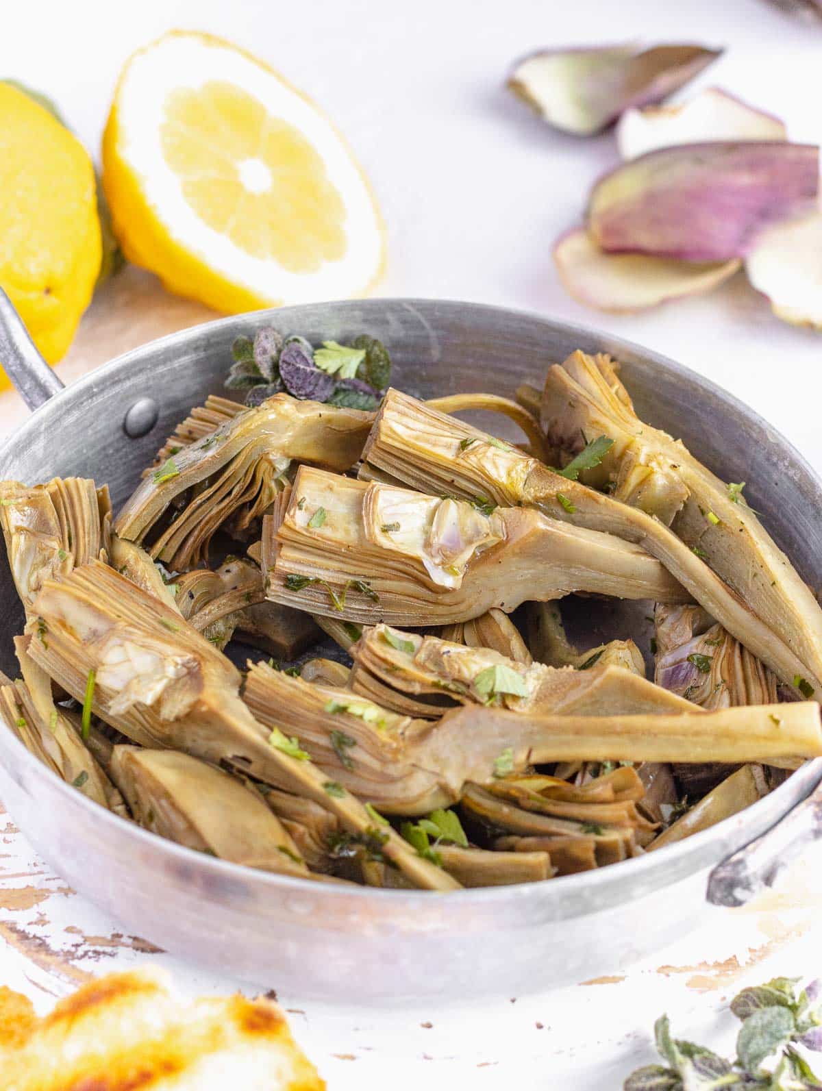 pan fried artichokes