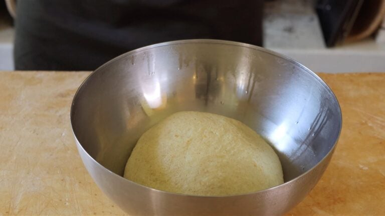 proofed dough double in volume