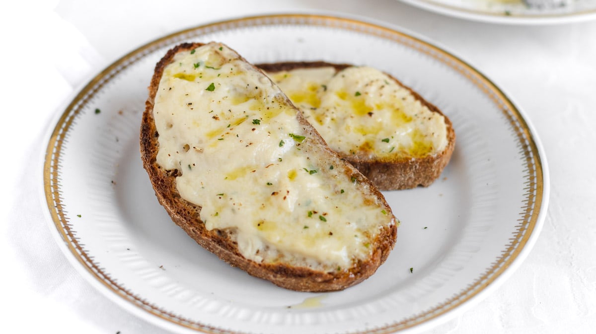vegan cheese on bread