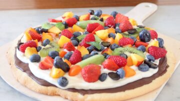 fruit pizza is ready