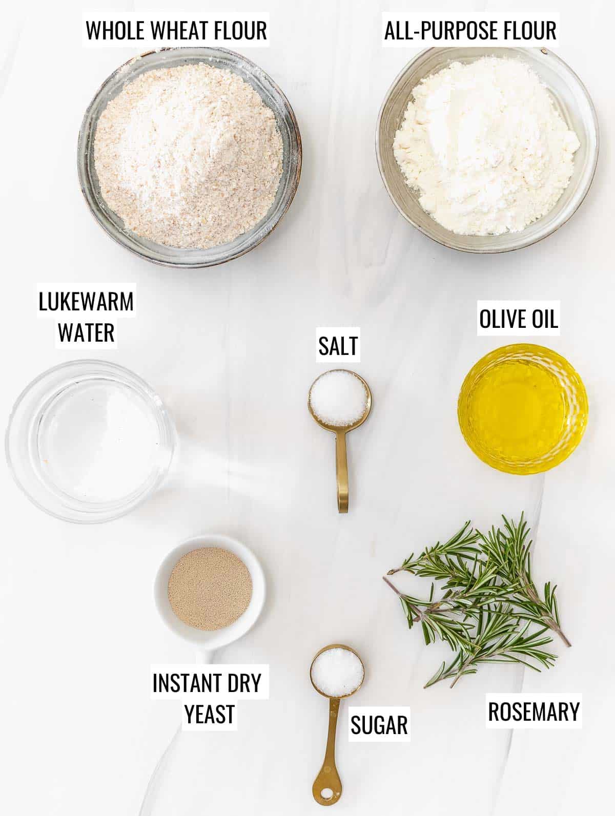 ingredients for focaccia