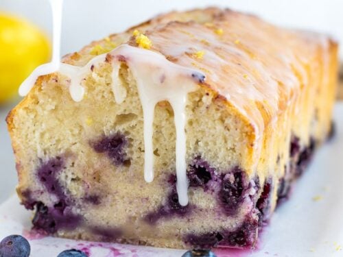 Plumcake ai mirtilli  con glassa al limone - The Plant Based School