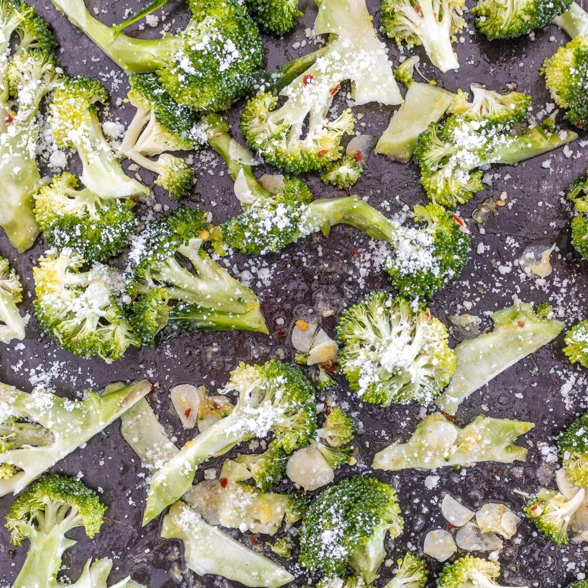 oven baked broccoli