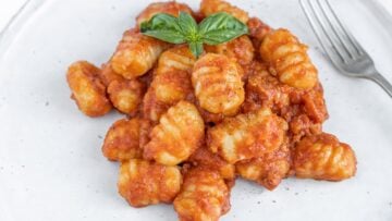 gnocchi with tempeh bolognese