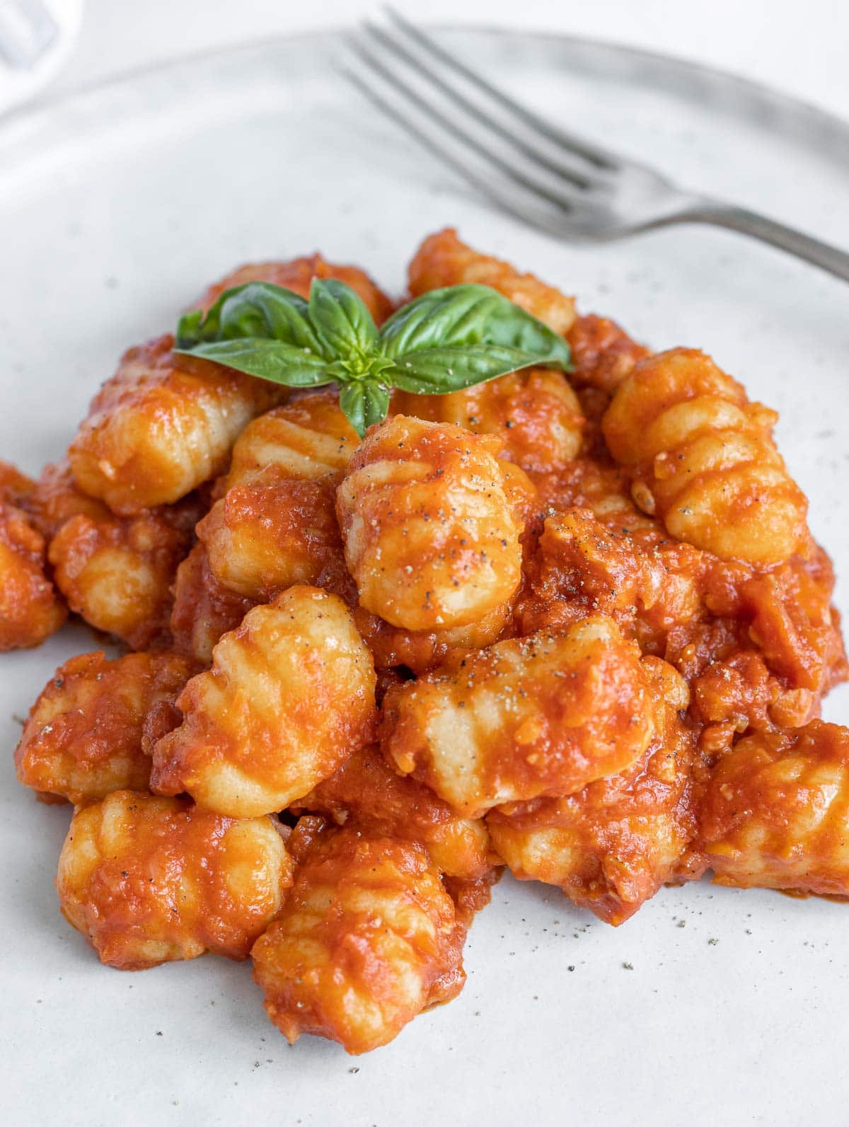 homemade gnocchi with tempeh bolognese