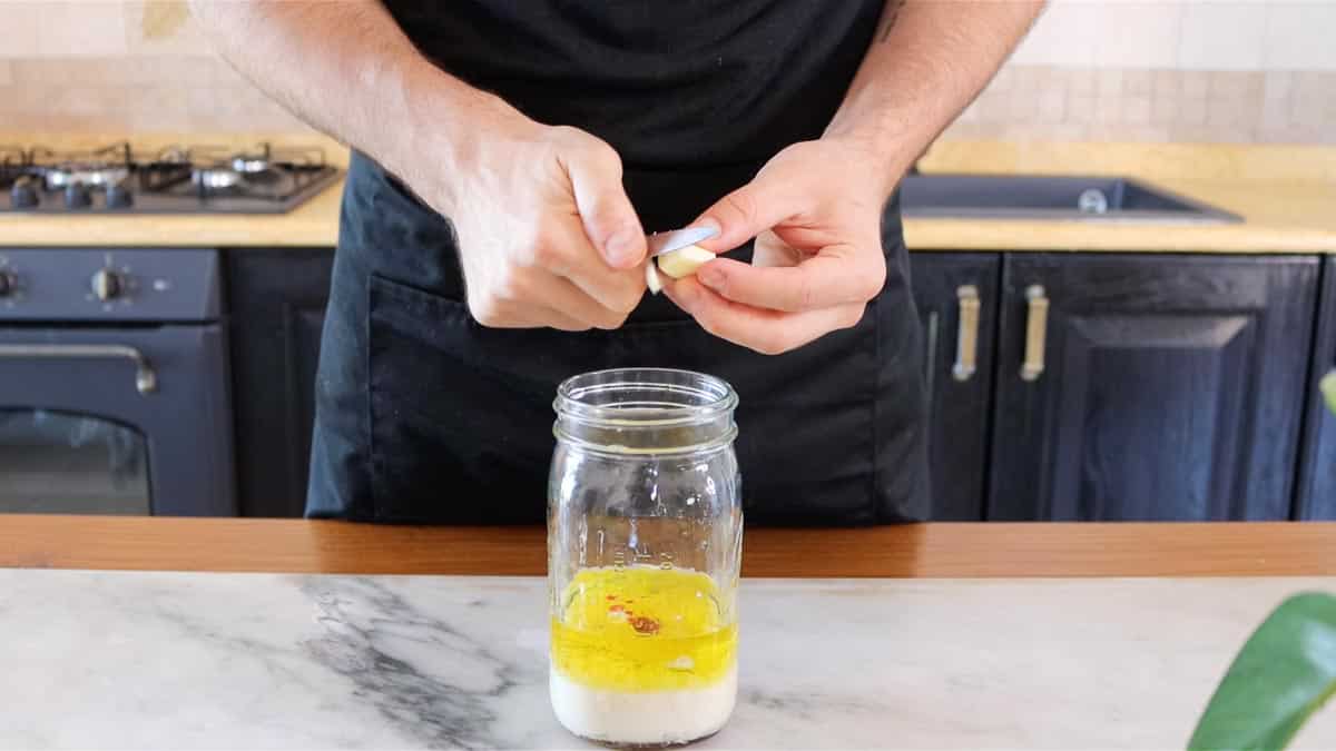 add ingredients to jar