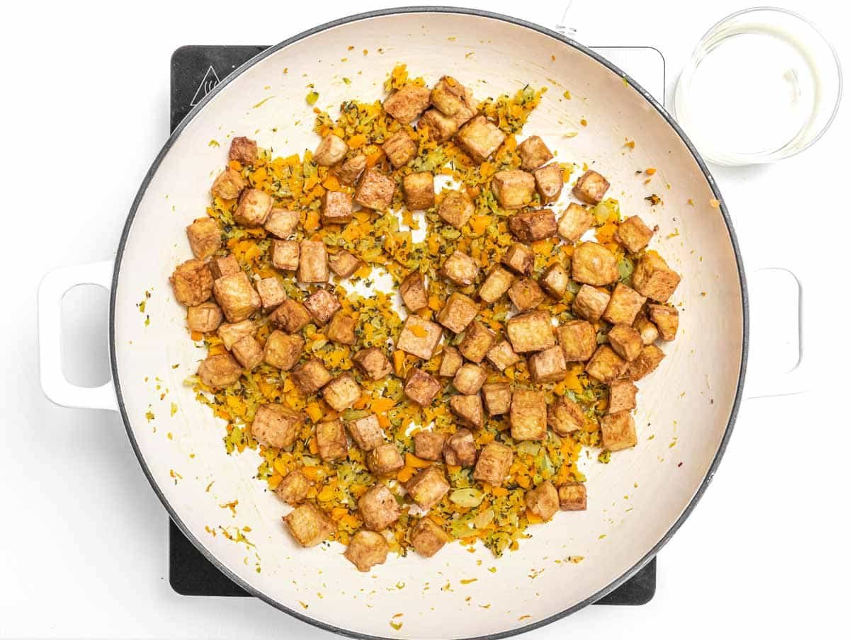 baked tofu in flavor base
