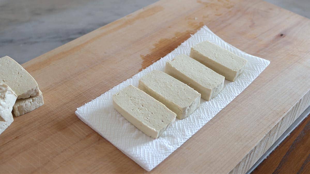 slices of tofu