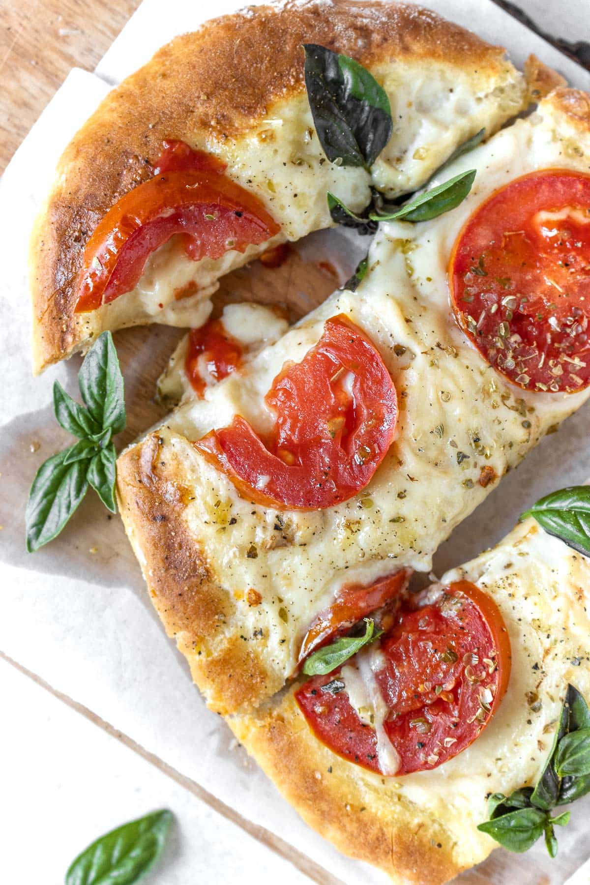 plant-based cheese on pizza