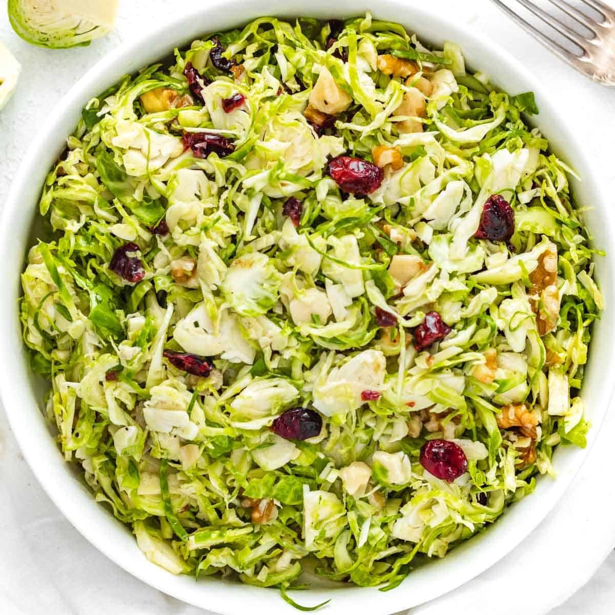 shaved brussels sprouts salad