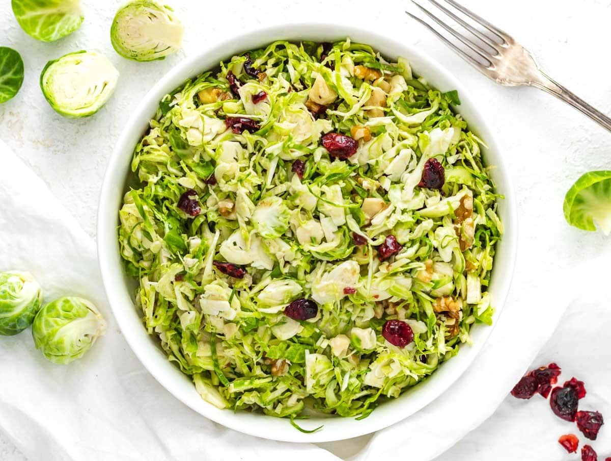 shaved brussels sprouts salad