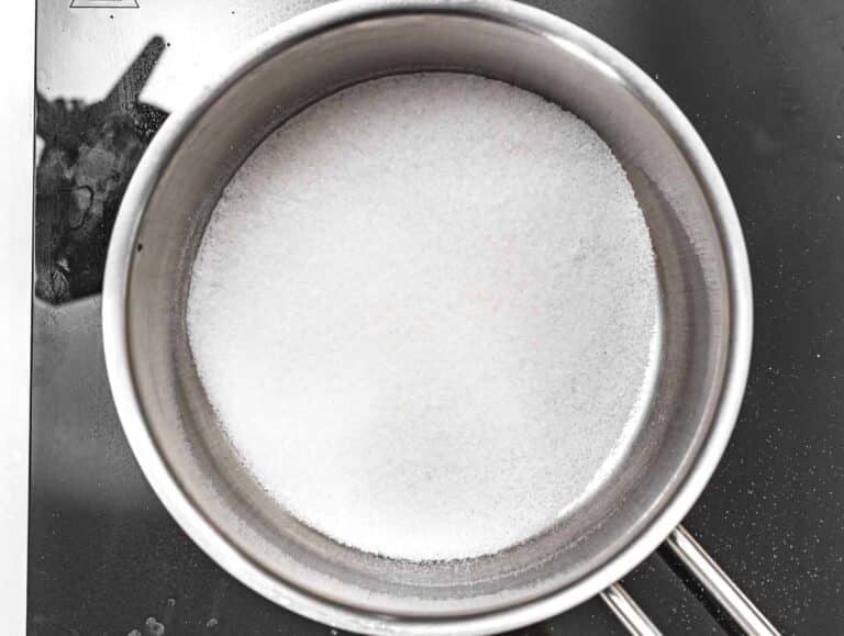 sugar in a pot