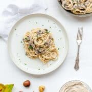 pasta with chestnut pesto