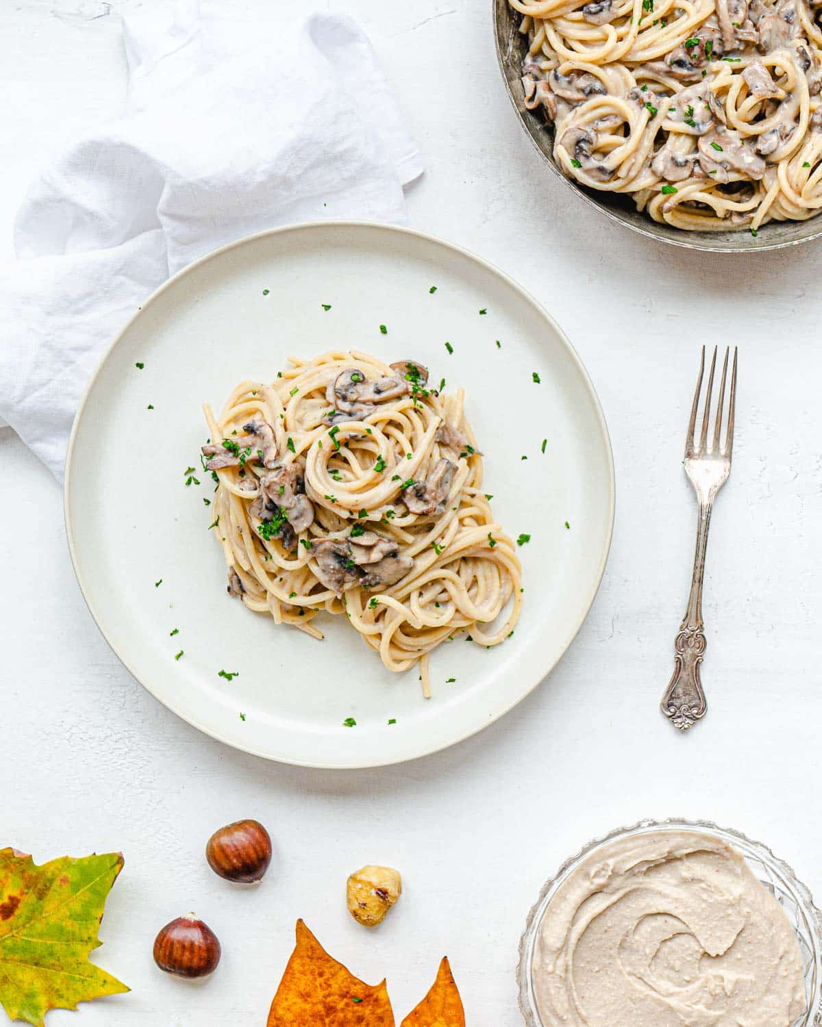 pasta con crema di castagne fatta in casa