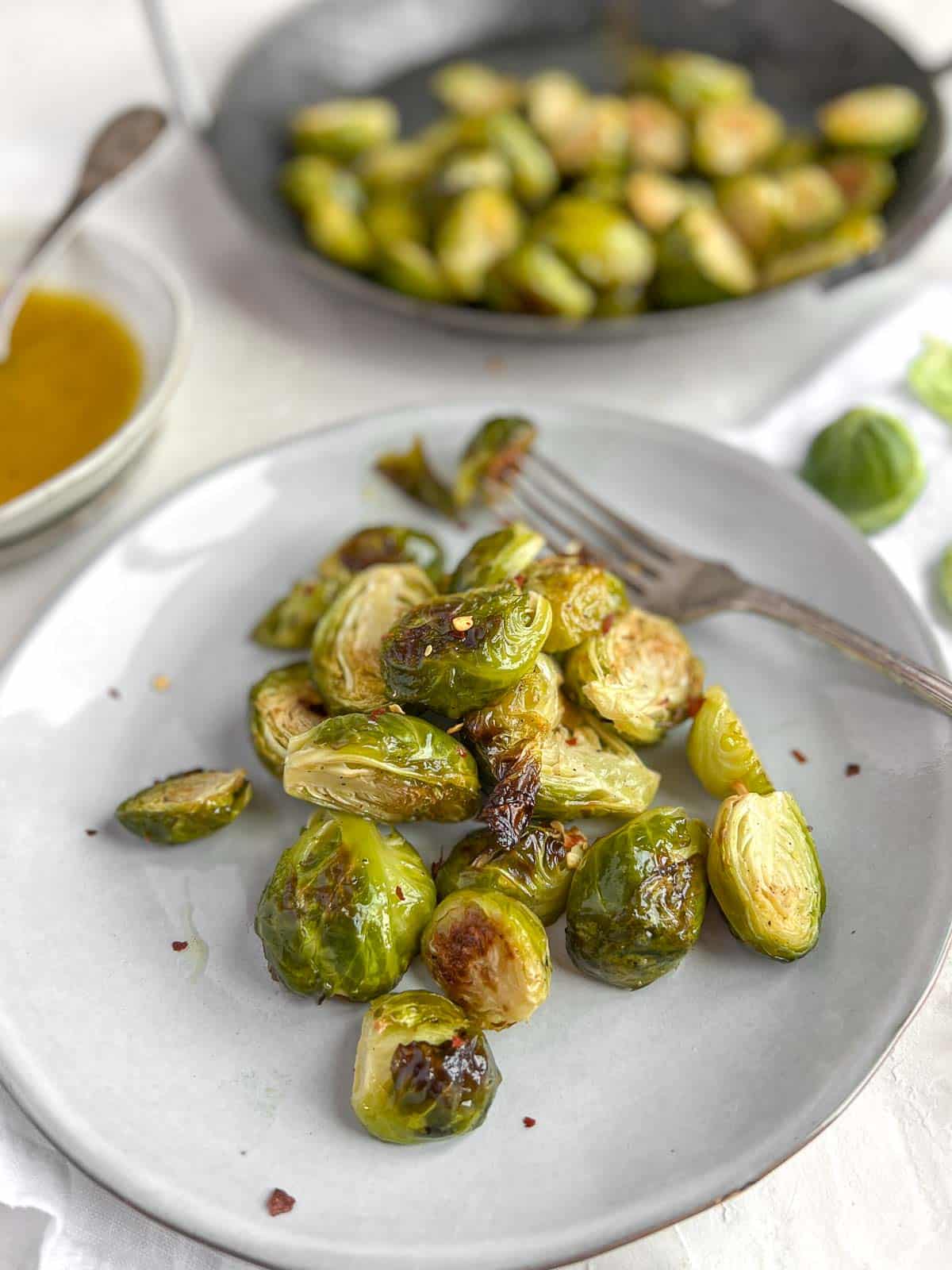 roasted Brussels sprouts with maple syrup