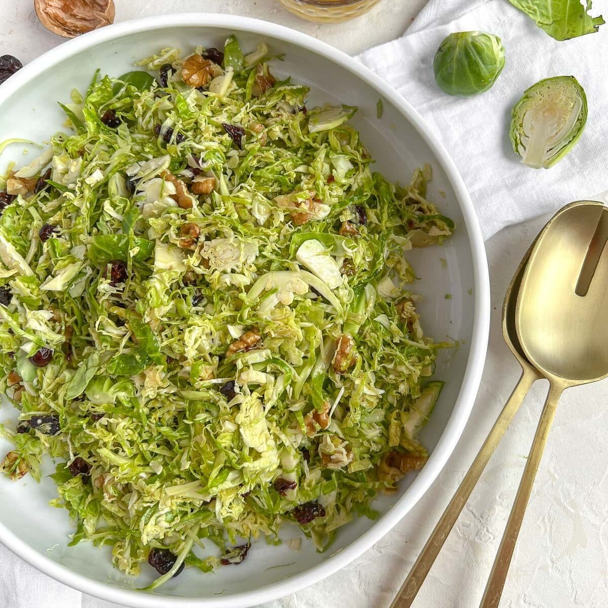 shaved Brussels sprouts salad