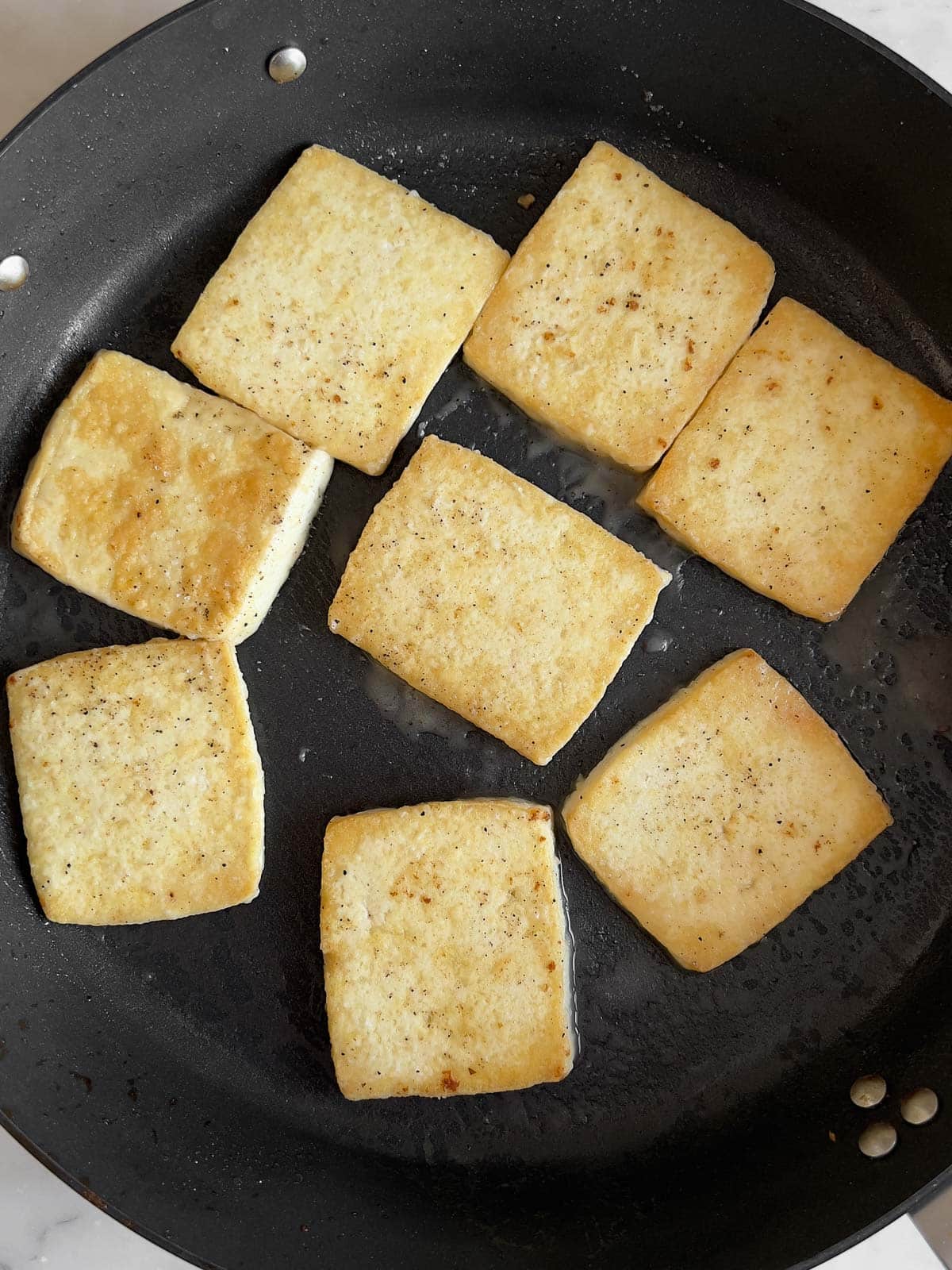 tofu cotto in padella