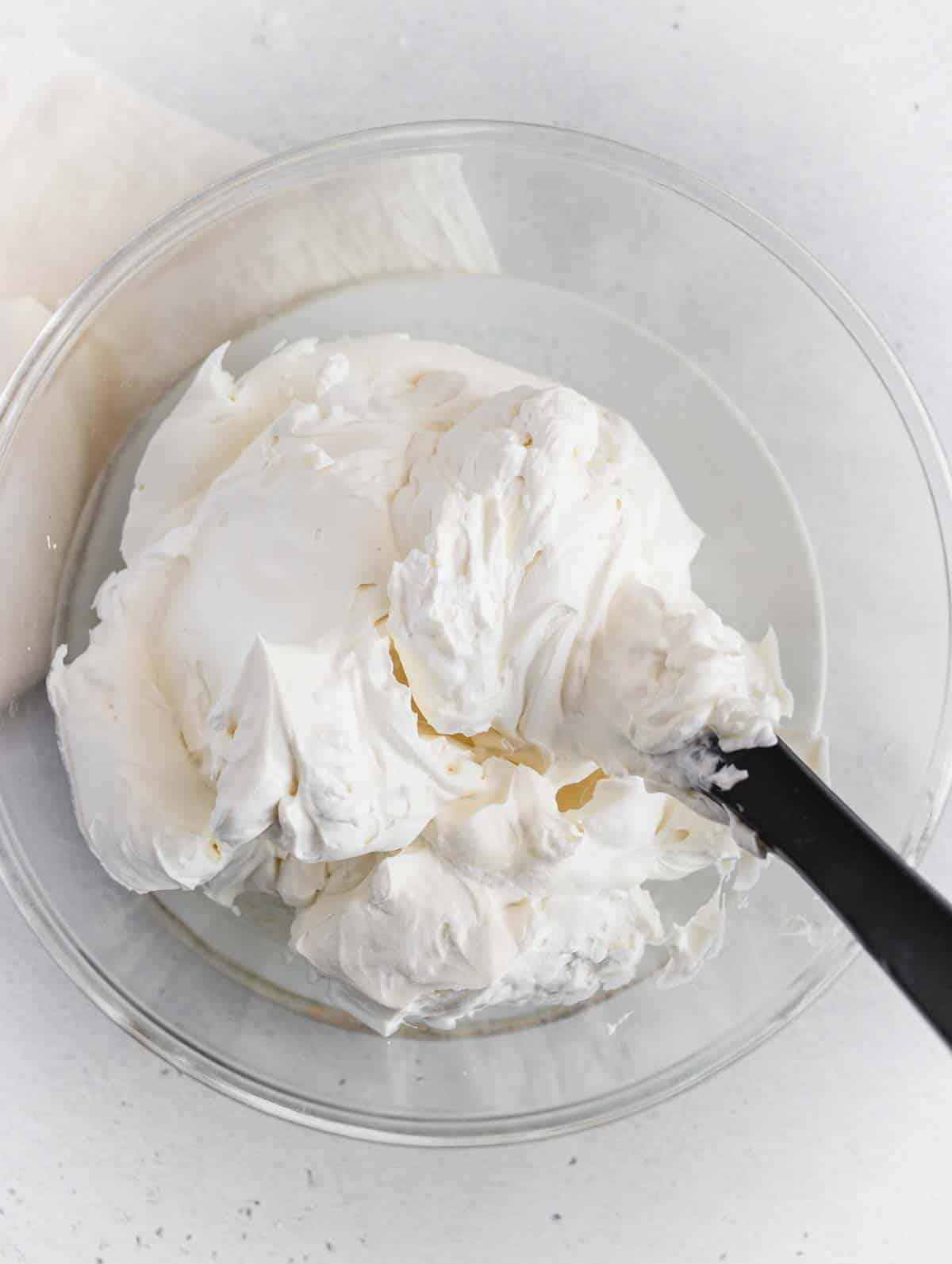 whipped cream and yogurt mixed together