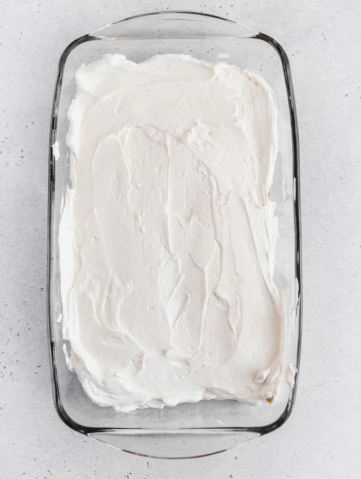 layer of vegan mascarpone cream