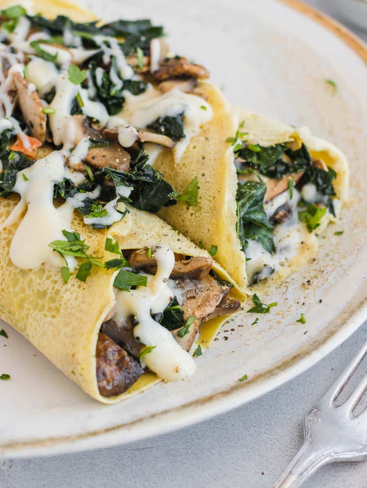 vegan crepes chickpea pancakes