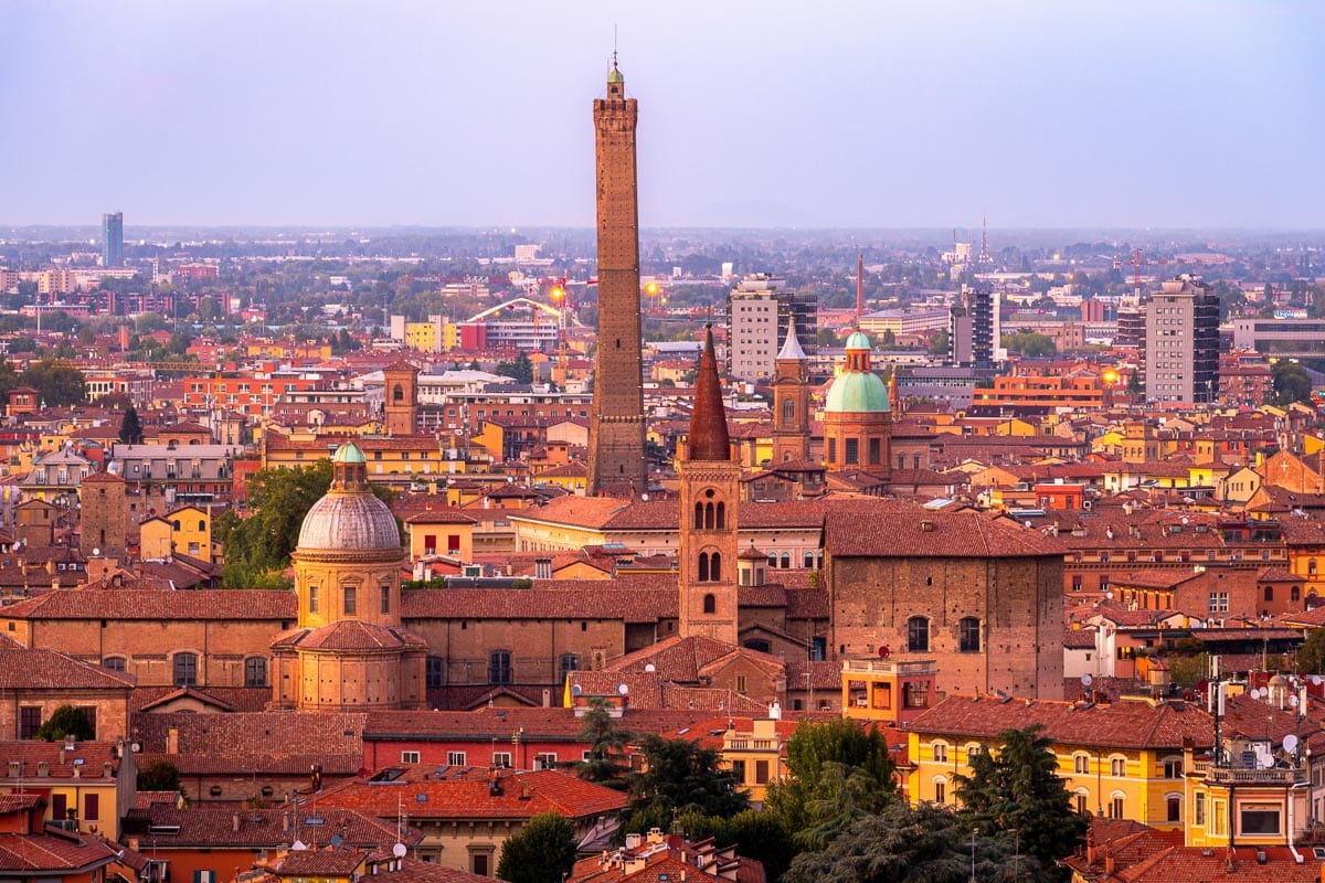 Bologna city skyline