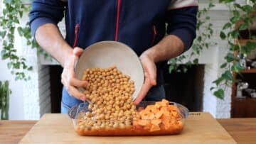 rinsed canned chickpeas