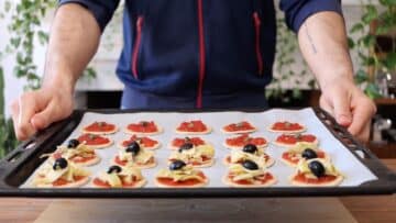 pizzette carciofini e olive