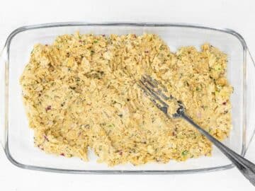 vegan tuna just made by mixing all ingredients