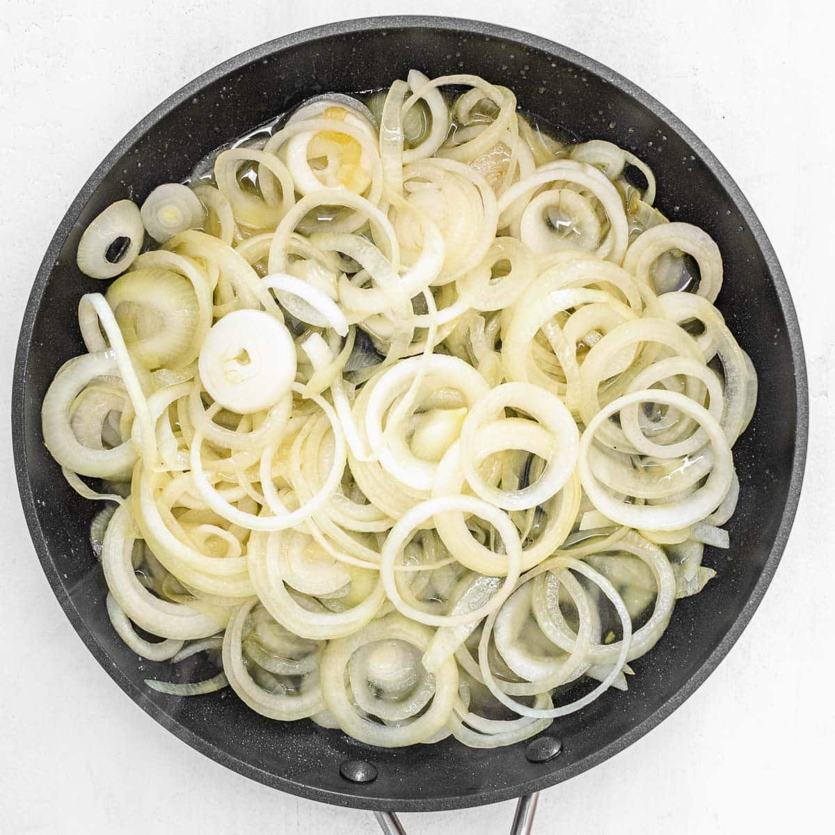 sauté onion on a pan