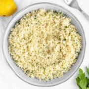 couscous with lemon herb vinaigrette