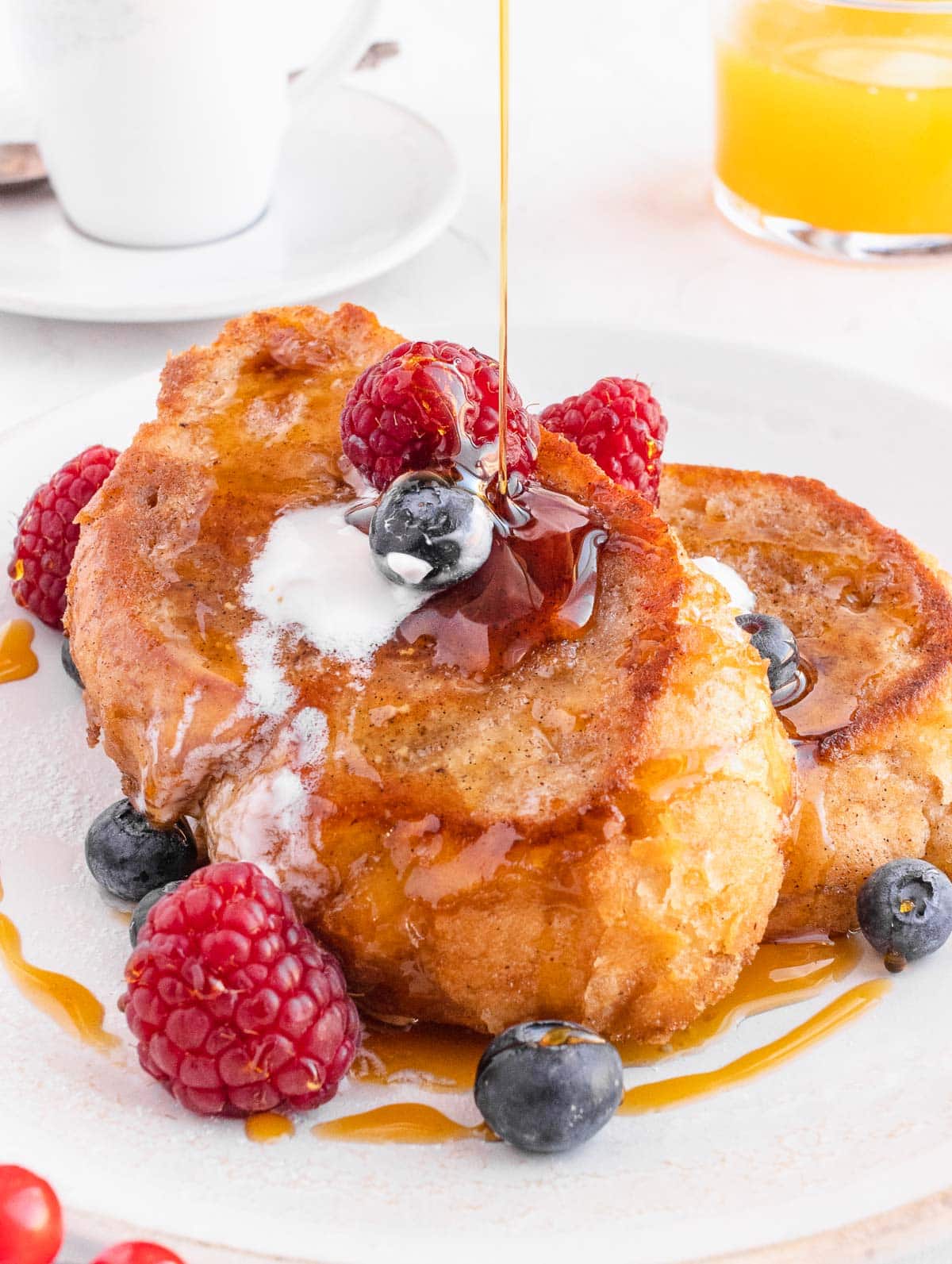 french toast con frutti di bosco