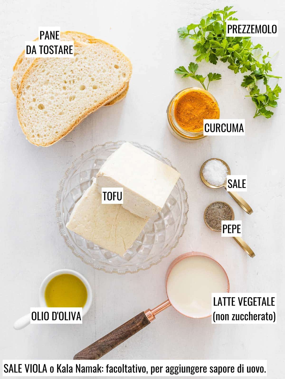 ingredienti per il tofu strapazzato