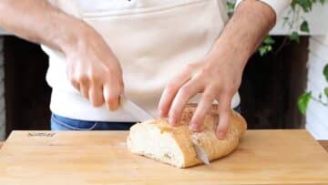 slicing bread
