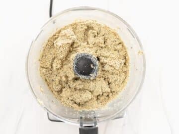 blended mixture for tofu meatballs
