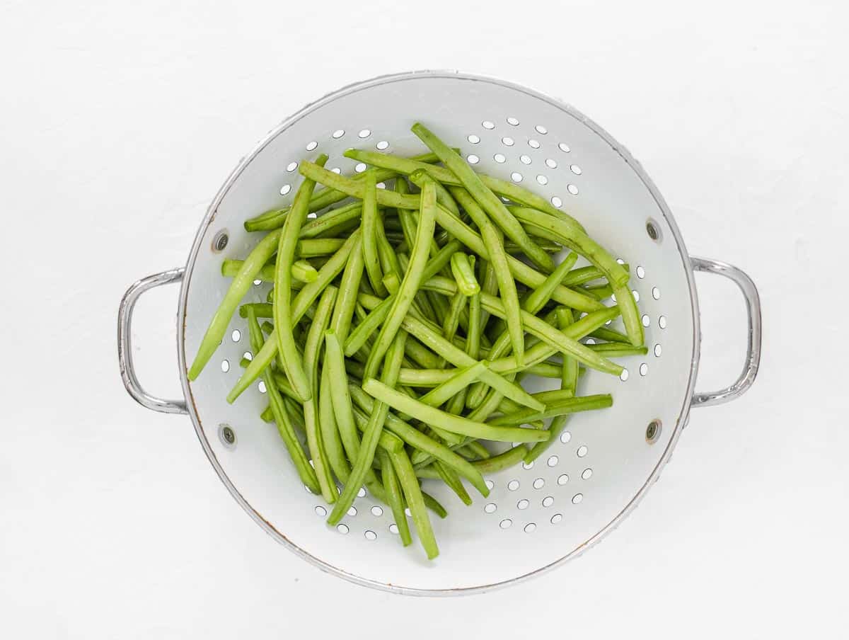 rinsed green beans