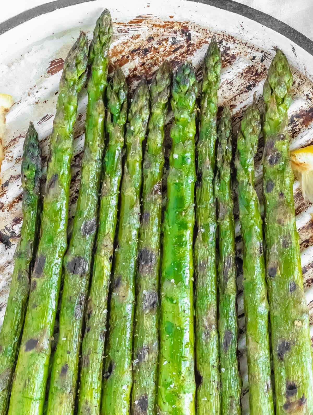 grilled asparagus with olive oil and lemon